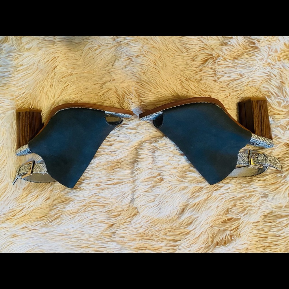 Peek toe booties 8